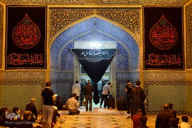 مراسم عزاداری سیدالشهدا در حرم حضرت معصومه(س)