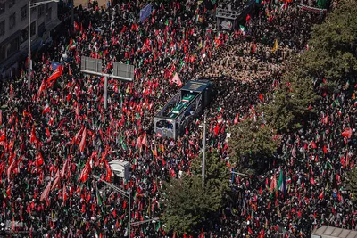 تشییع پیکر رهبر شهید در تهران