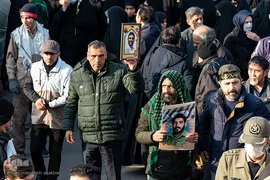 تشییع پیکر مطهر ۴ شهید گمنام دفاع مقدس در کرج‎‎