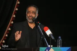 محمد انجم شعاع در مراسم بزرگداشت شهید سپهبد قاسم سلیمانی