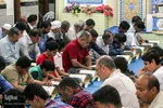 جزءخوانی قرآن در حسینیه آیت‌الله سید عدنان غُریفی خرمشهر