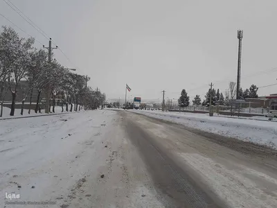 طبیعت برفی مناطق شهری و روستایی اهر