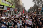 مراسم تجمع مردم اهر در سوگ رهبر شهید انقلاب
