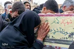 تشییع یپکر یک شهید گمنام در شهرکرد
