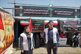 حضور اورژانس اجتماعی دهگلان در مسیر پیاده‌روی اربعین