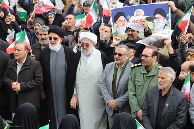 حماسه حضور مردم ملایر راهپیمایی ۲۲ بهمن