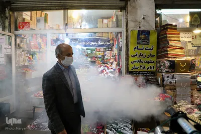 ضدعفونی معابر شهری تبریز
