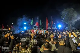 استقبال از پیکر مطهر شهید مدافع حرم «شهید عبدالله اسکندری» در شیراز‎‎