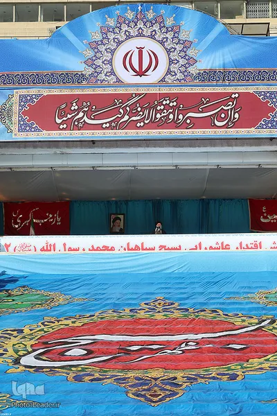 اجتماع ده‌ها هزار‌نفری بسیجیان