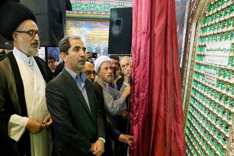 نیم‌ضریح خیمه‌گاه امام سجاد(ع) در شیراز رونمایی شد
