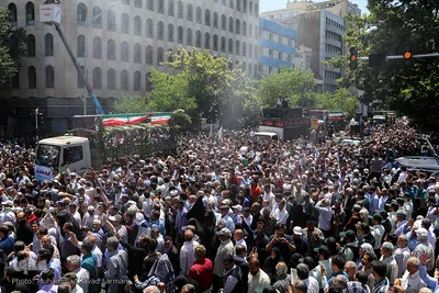 تشییع پیکر مطهر شهدای حادثه تروریستی تهران