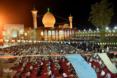 حرم شاهچراغ(ع)، غرق در شادی عید ولایت