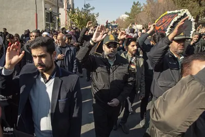 مراسم تشییع ۶ شهید گمنام در سمنان
