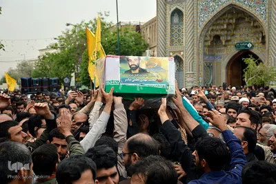 تشییع پیکر شهید مدافع حرم "مهدی لطفی نیاسر"در قم
