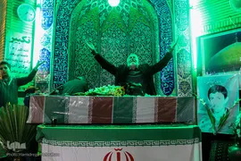 مراسم خاکسپاری و تشیع پیکر شهید «حسین فغانی»