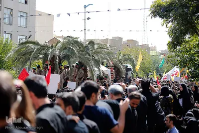 مراسم تشییع پیکر مطهر شهید محسن حججی در تهران