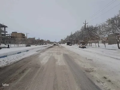 طبیعت برفی مناطق شهری و روستایی اهر