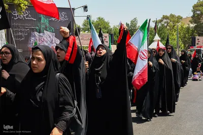 قافله عزاداری روز تاسوعا در اصفهان