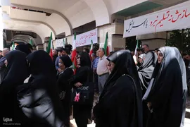 تشییع پیکر دو شهید قرآن آموز در تبریز