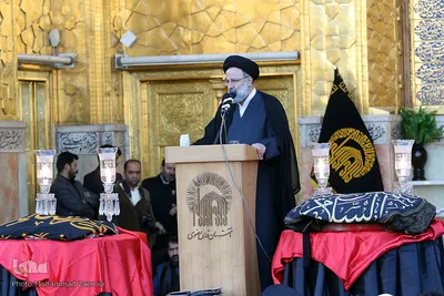 آئین تعویض پرچم گنبد مطهر رضوی در آستانه ماه محرم