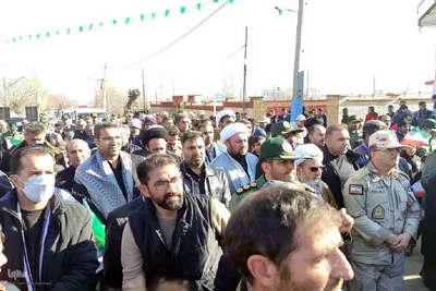 مراسم وداع پیکر شهید گمنام در چالدران