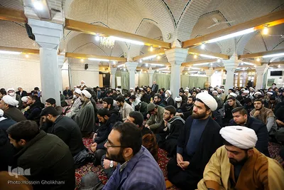 اجتماع طلاب و روحانیون قزوین در حمایت از مرجعیت و رهبر انقلاب