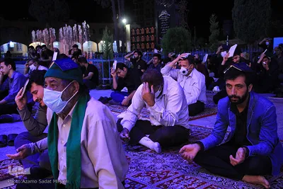 مراسم احیای شب بیست و سوم ماه رمضان در یزد