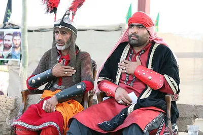 مراسم تعزیه خوانی در جوار امام زادگان باقریه بیرجند

