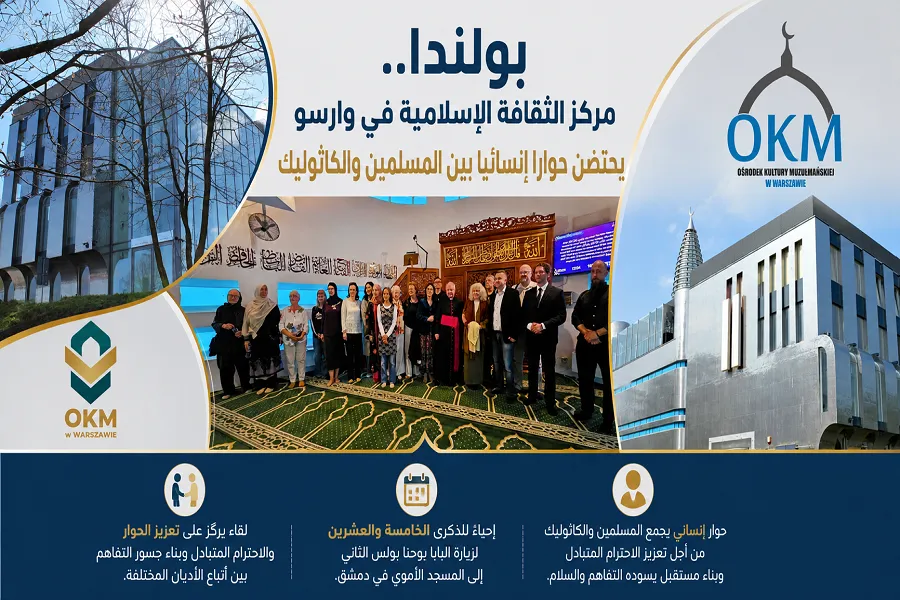 مركز الثقافة الإسلامية في بولندا يحتضن حواراً بين المسلمين والكاثوليك