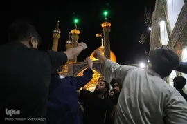 حال و هوای حرم بی بی حضرت معصومه(س) در شب شهادت پدر بزرگوارشان