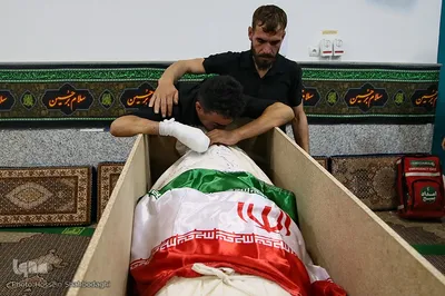 وداع با پیکر طلبه شهید مدافع امنیت مهدی زاهدلویی