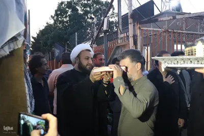 بدرقه کاروان اعزامی ملایری ها به آیین تشییع و وداع آقای شهید ایران