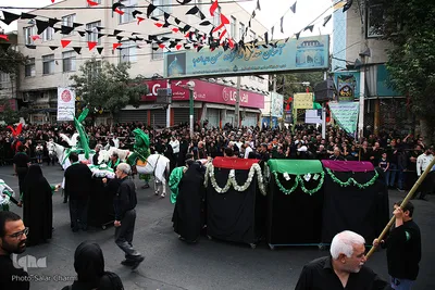 مراسم عزاداری ظهر عاشورا در کرج