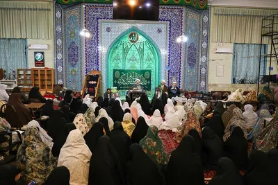 حضور امام جمعه تبریز در جمع معتکفین مسجد امام حسین(ع)