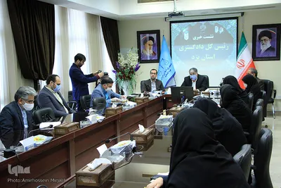 نشست خبری غلامعلی دهشیری رئیس کل دادگستری استان یزد