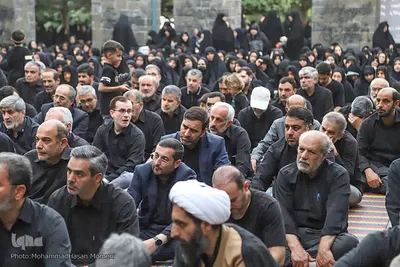 مراسم عزاداری اباعبدالله الحسین(ع) در مزار شهدای گمنام همدان‎