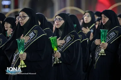 آیین خطبه‌خوانی شب شهادت امام رضا(ع) در حرم مطهر رضوی