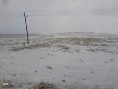 طبیعت برفی ارتفاعات و مناطق روستایی اهر