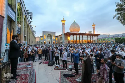 مراسم دعای عرفه در حرم مطهر شاهچراغ (ع)