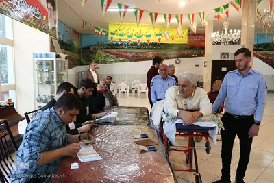 شور انتخابات در آسایشگاه جانبازان شهید مطهری