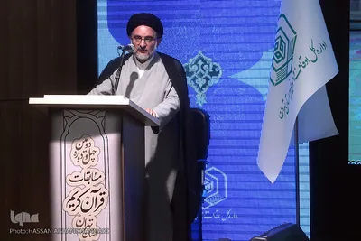 حجت‌الاسلام والمسلمین سیدمهدی خاموشی، رئیس سازمان اوقاف و امور خیریه در اختتامیه چهل و دومین دوره مسابقات قرآن استان تهران