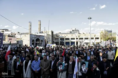 اجتماع مردم شهرکرد برای تشکر از سپاه پاسداران انقلاب اسلامی‎