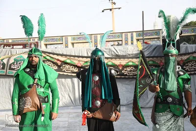 مراسم فدائیان سقا در امامزاده شاه سید علی(ع) قم
