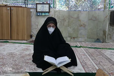 مراسم جزء خوانی در حرم مطهر سید تاج الدین غریب(ع)‎‎