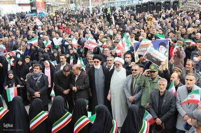 حماسه حضور مردم ملایر راهپیمایی ۲۲ بهمن