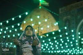 حال و هوای حرم شاهچراغ(ع) در شب نیمه شعبان‎