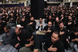 مراسم عزاداری شب تاسوعا در حسینیه امام خمینی(ره)