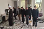 دیدار هیئت رئیسه فرمانده انتظامی لرستان با خانواده شهید «کسری رحمتی»