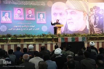 مراسم گرامیداشت سومین سالگرد شهادت سردار سپهبد شهید قاسم سلیمانی در حسینیه شهدای گمنام سپاه قائم آل محمد (عج) سمنان