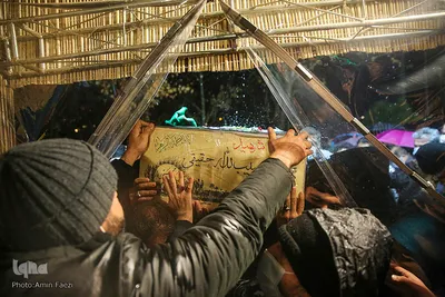 پیکر مطهر شهید «حبیب الله حقیقی »مهمان موکب مادر خوبی ها‎‎